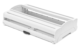 Caja carril DIN  9 modulos altura 35 mm y cubrebornas cerrado